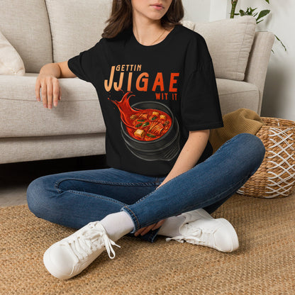 Gettin Jjigae Wit It T-Shirt – Korean Stew Graphic Tee for Foodies & K-Culture Fans