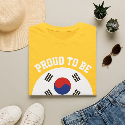T-Shirt — Proud to Be Half Korean Flag Design