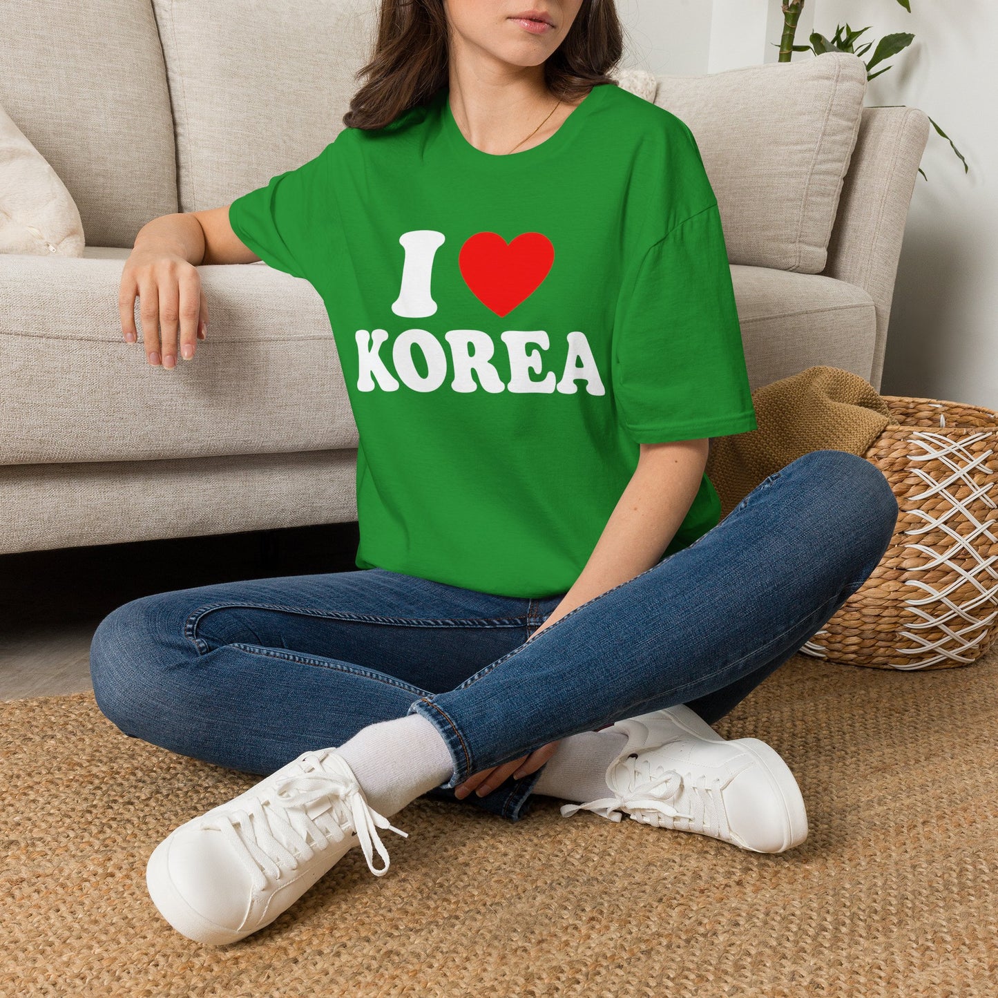 I  Korea T-Shirt — Retro Love Korea Tee for Travelers & K-Style Fans
