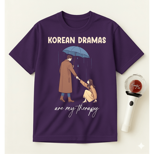 KOREAN DRAMAS ARE MY THERAPY T-SHIRT