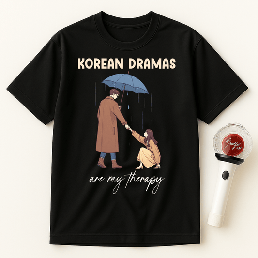 KOREAN DRAMAS ARE MY THERAPY UNISEX T-SHIRT
