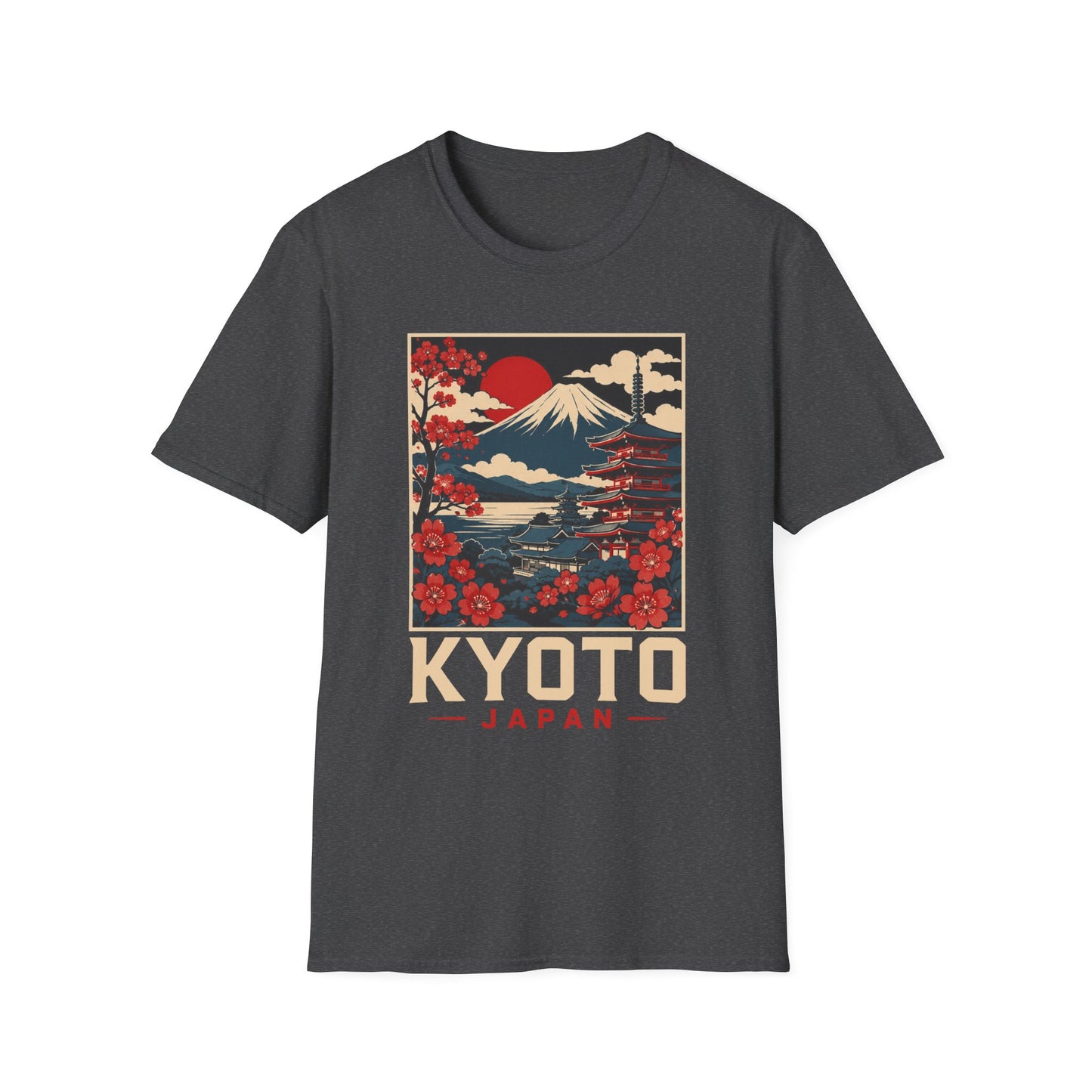 Kyoto Japan Vintage Mount Fuji Tee