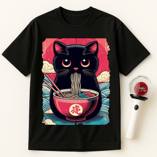 RAMEN CAT VIBES UNISEX T-SHIRT