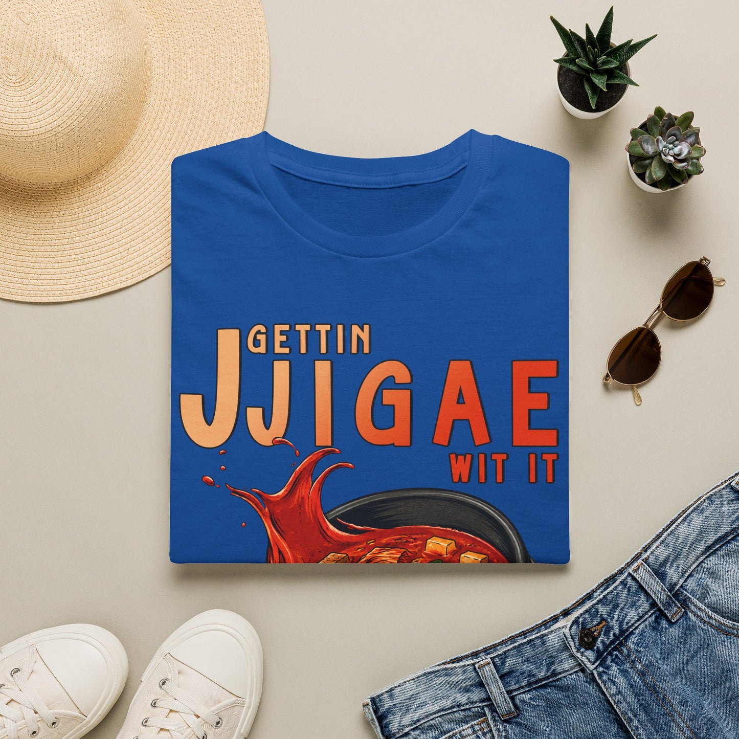 Gettin Jjigae Wit It T-Shirt – Korean Stew Graphic Tee for Foodies & K-Culture Fans