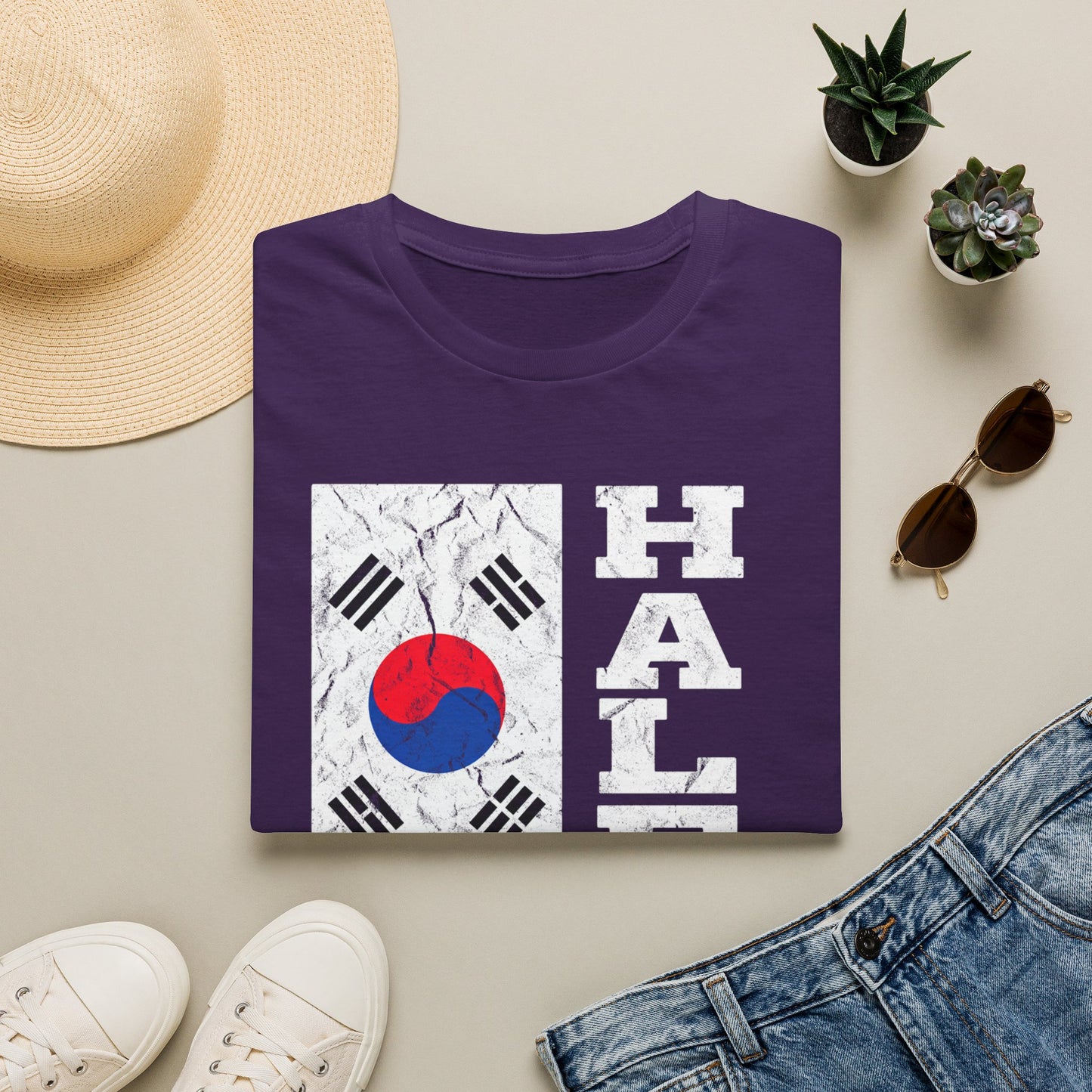 Half Korean T-Shirt — Korean Flag Heritage Pride Tee