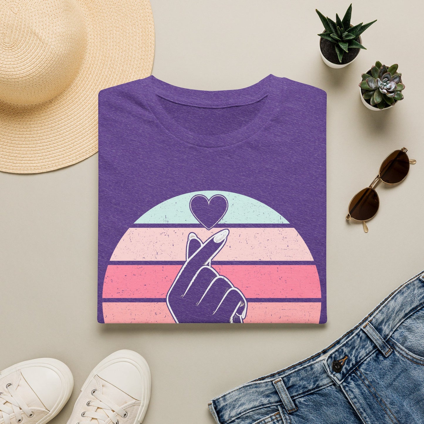 Heart Hand Graphic Unisex Softstyle T-Shirt - Ideal for Casual Wear & Gifts
