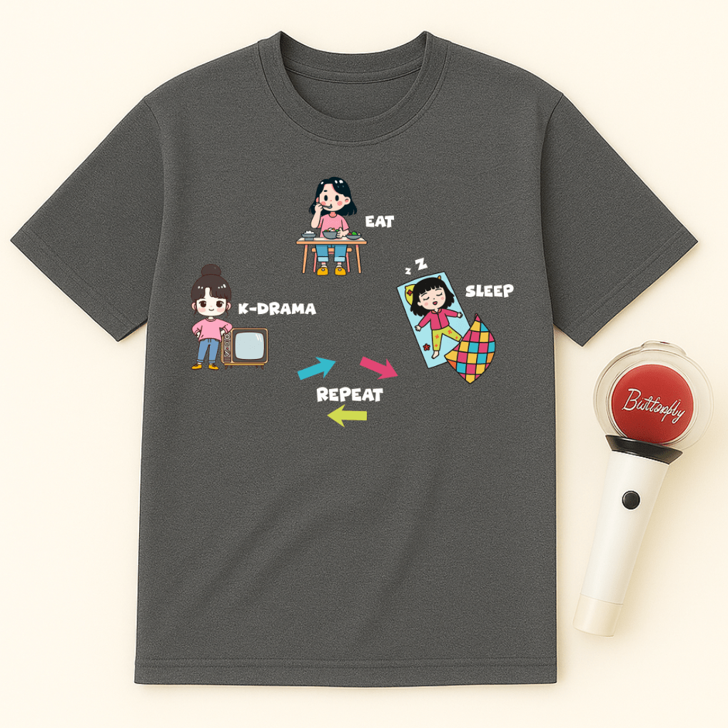 EAT SLEEP K-DRAMA REPEAT UNISEX T-SHIRT