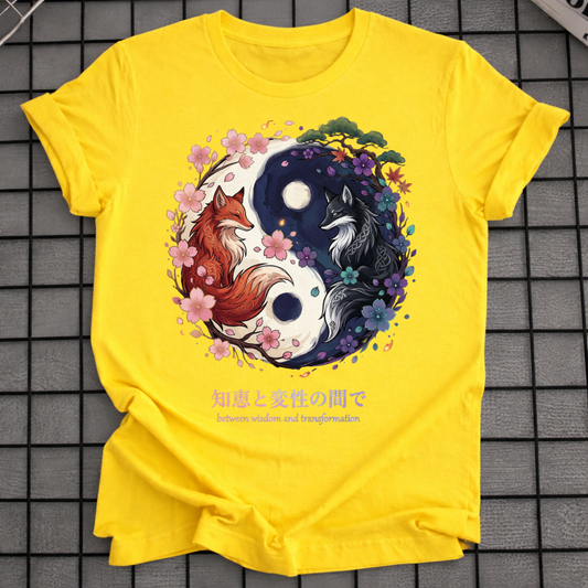 YIN YANG KITSUNE FUCHS T-SHIRT