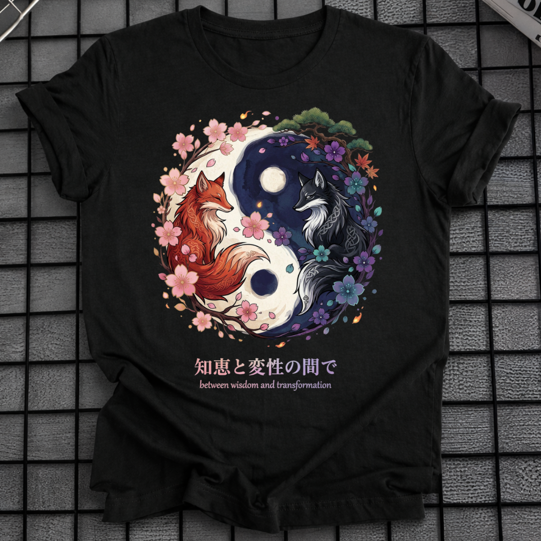 YIN YANG KITSUNE FOX T-SHIRT
