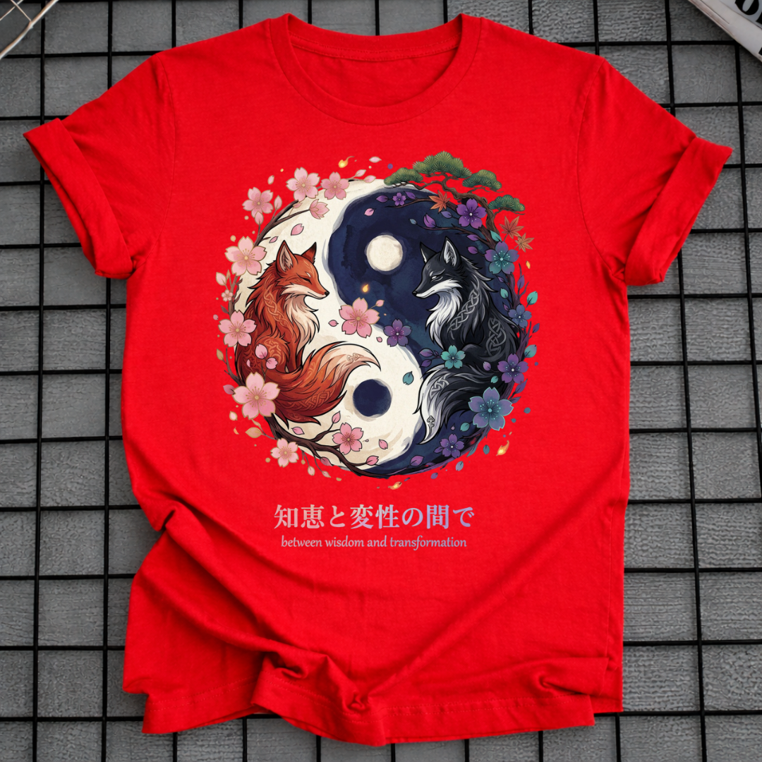 YIN YANG KITSUNE FOX T-SHIRT