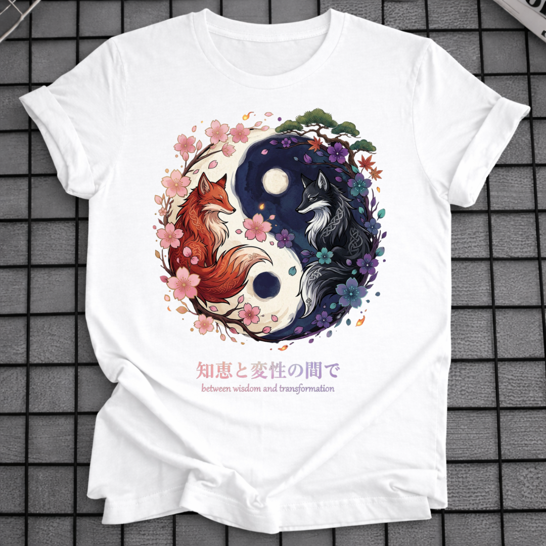 YIN YANG KITSUNE FOX T-SHIRT