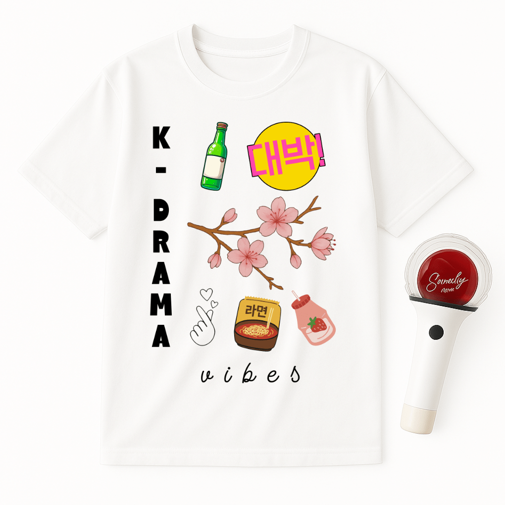 K-DRAMA VIBES SOJU RAMEN MILK TEE UNISEX T-SHIRT