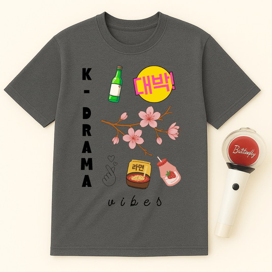 K-DRAMA VIBES SOJU RAMEN MILK TEE UNISEX T-SHIRT