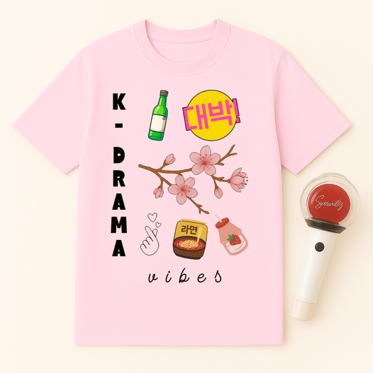 K-DRAMA VIBES SOJU RAMEN MILK TEE UNISEX T-SHIRT