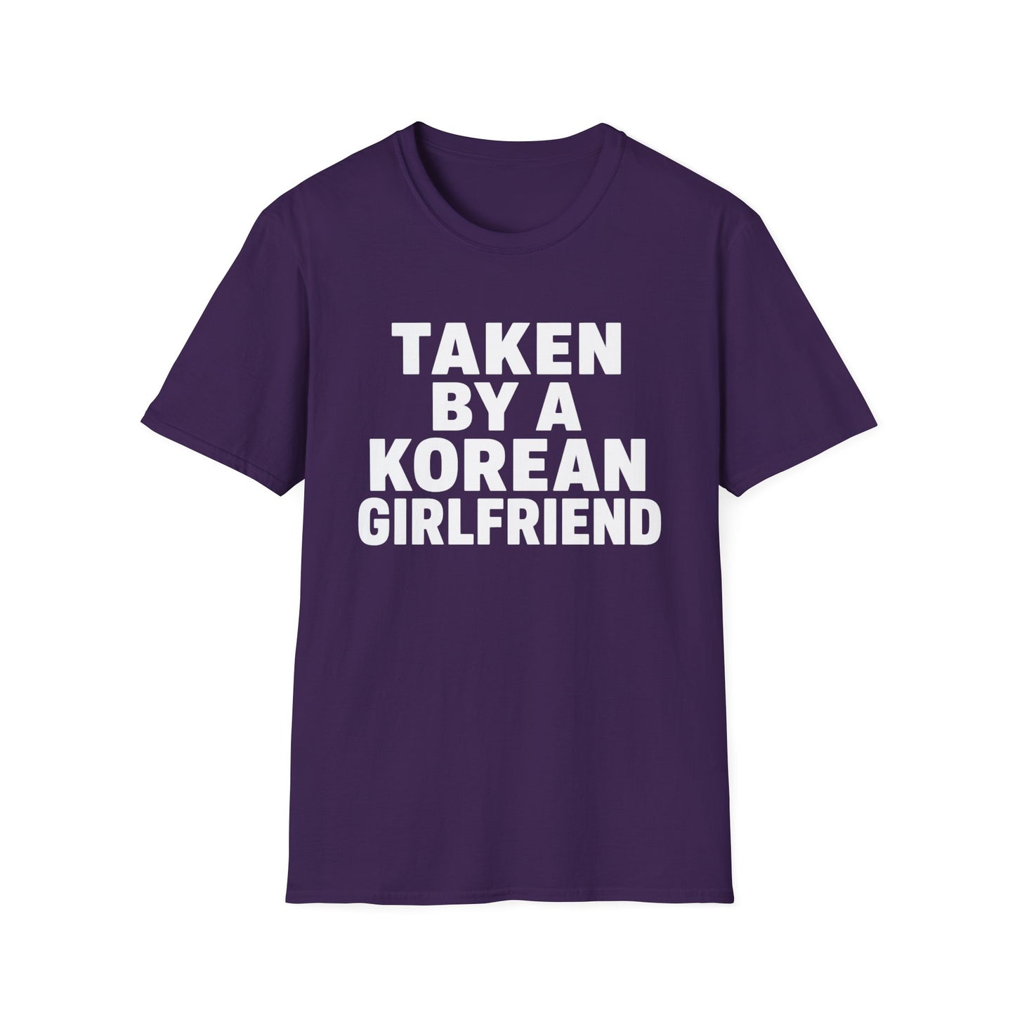 Taken by a Korean Girlfriend T-Shirt — Funny Relationship Tee for Couples, Anniversary & Valentine’s Gift