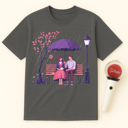 K-DRAMA BENCH LOVE SCENE UNISEX T-SHIRT