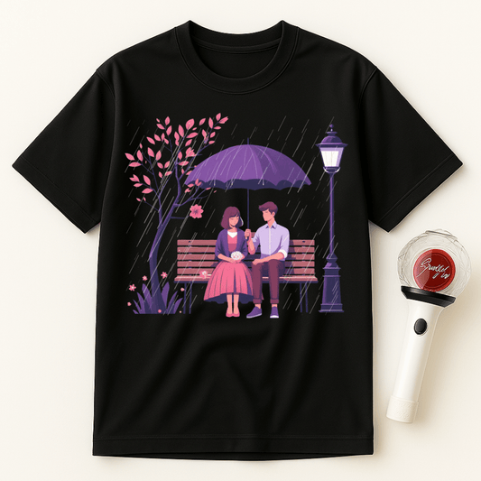 K-DRAMA BENCH LOVE SCENE UNISEX T-SHIRT