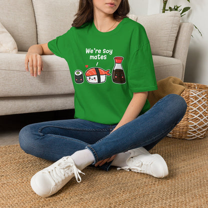 We're Soy Mates T-Shirt — Cute Kawaii Sushi & Soy Sauce Graphic