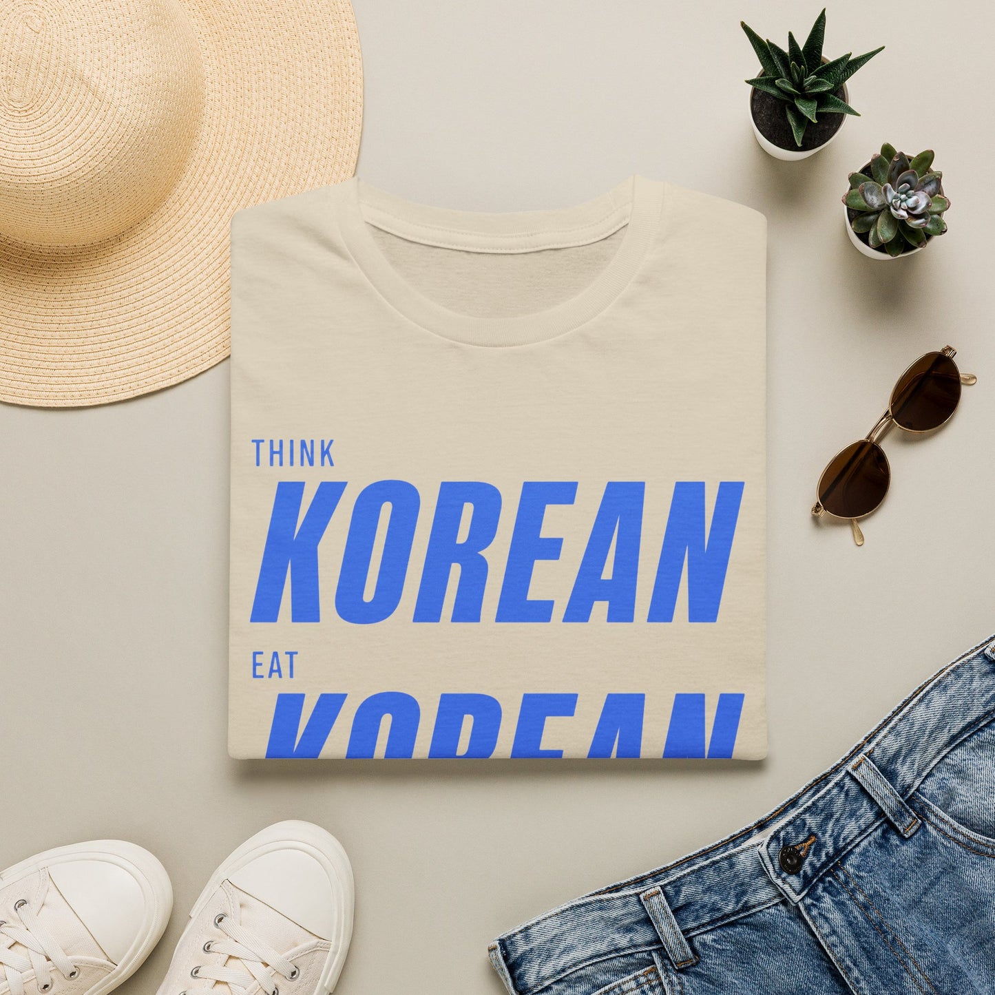 THINK EAT LIVE KOREAN T-SHIRT