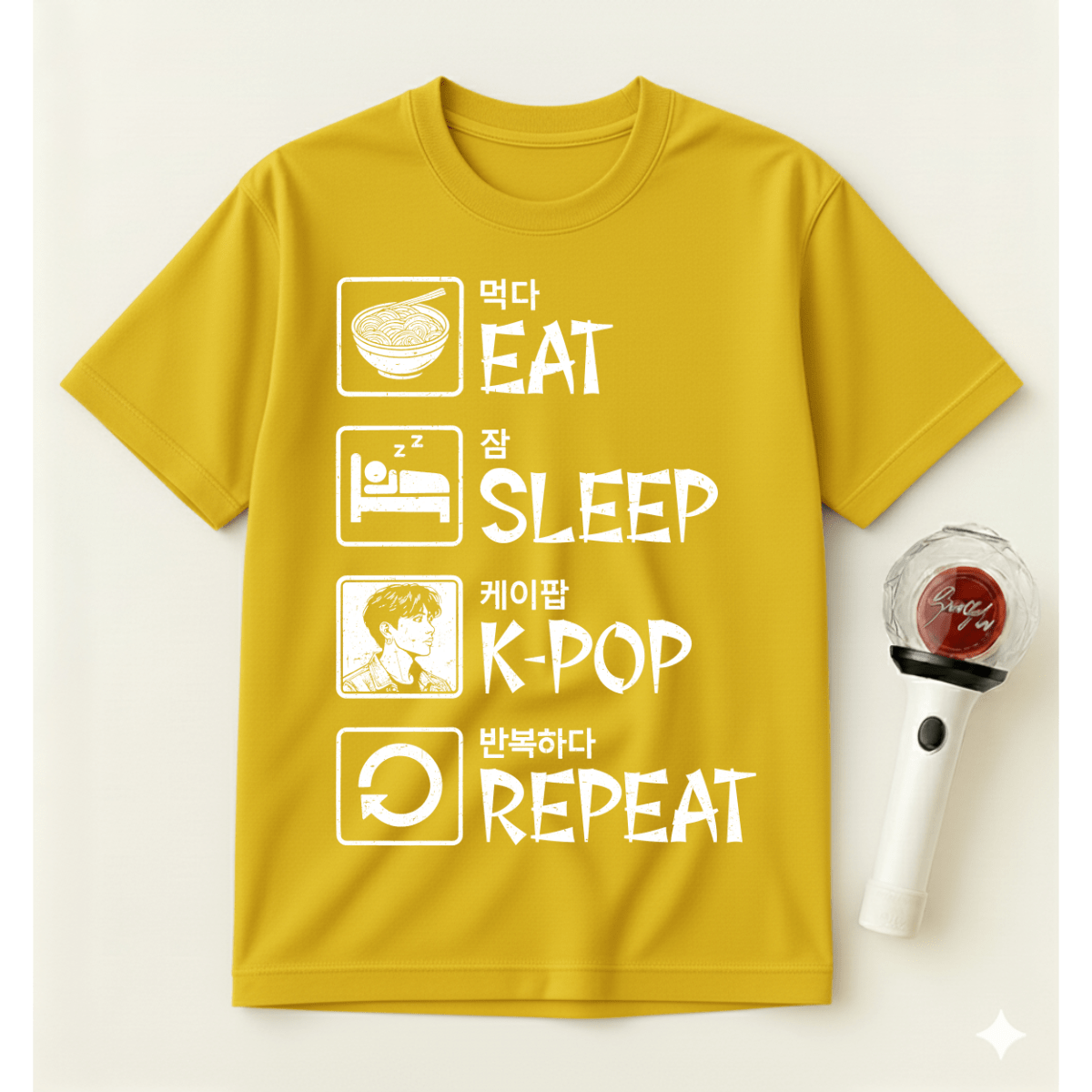 EAT SLEEP K-POP REPEAT T-SHIRT