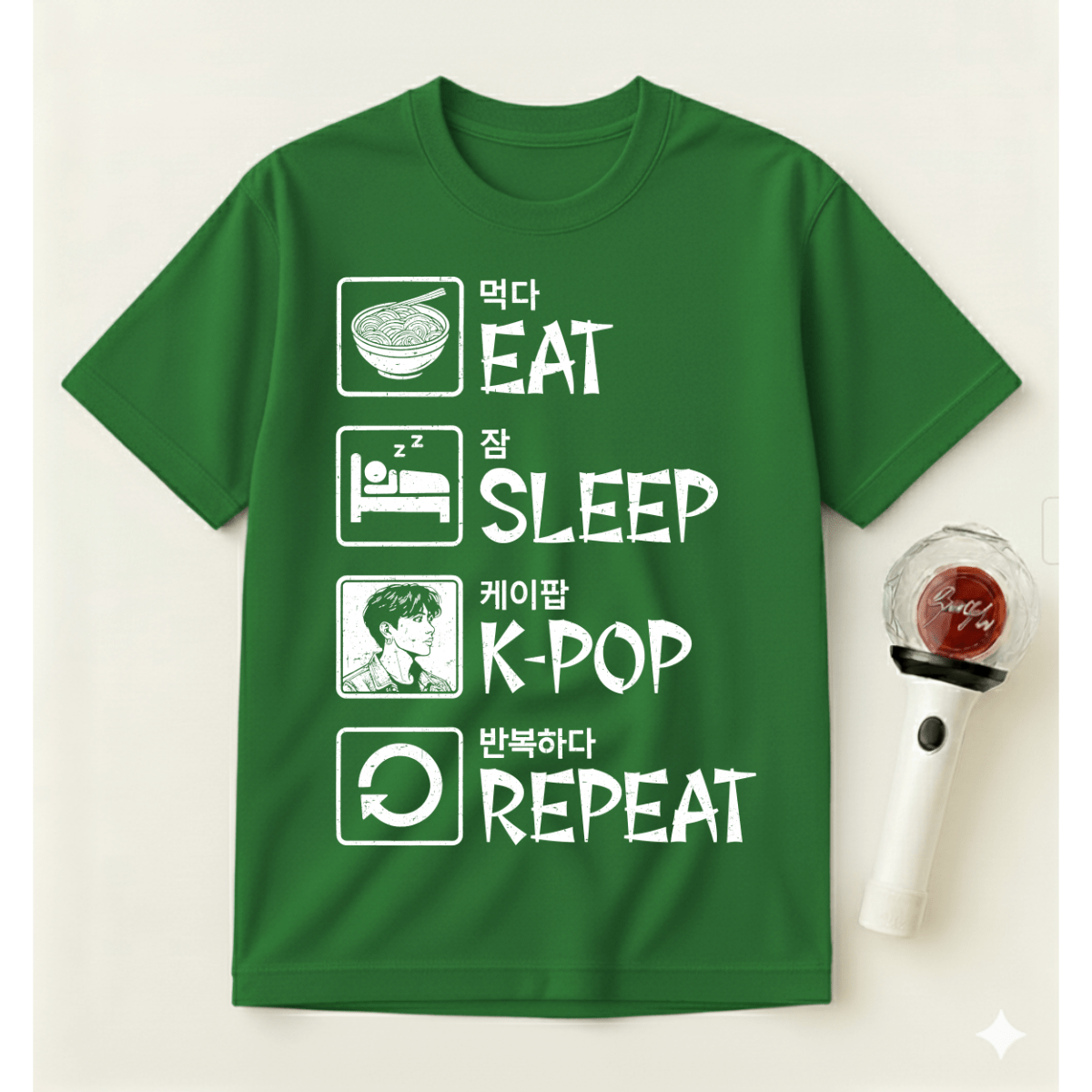 EAT SLEEP K-POP REPEAT T-SHIRT
