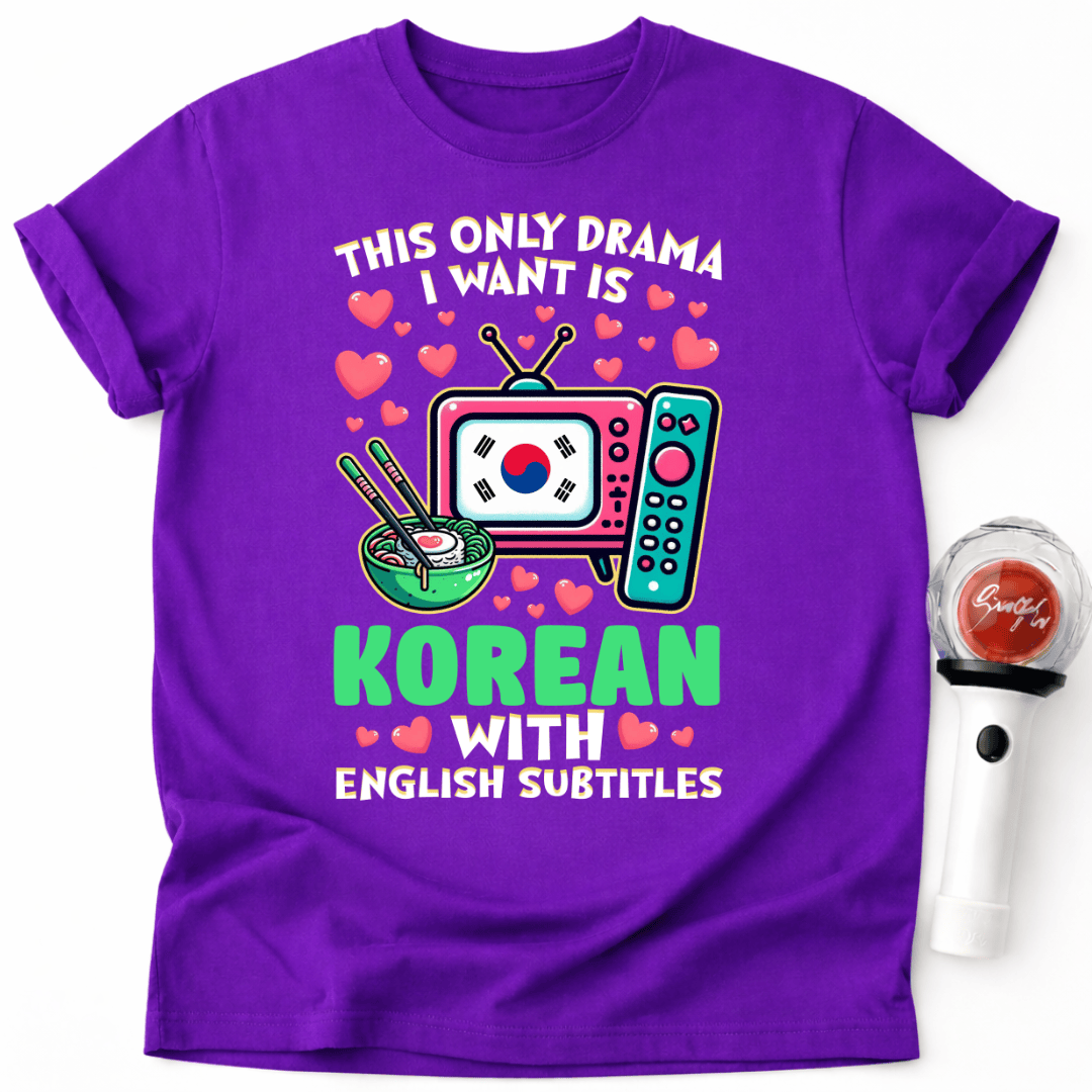 T-SHIRT KOREANISCH MIT UNTERTITELN