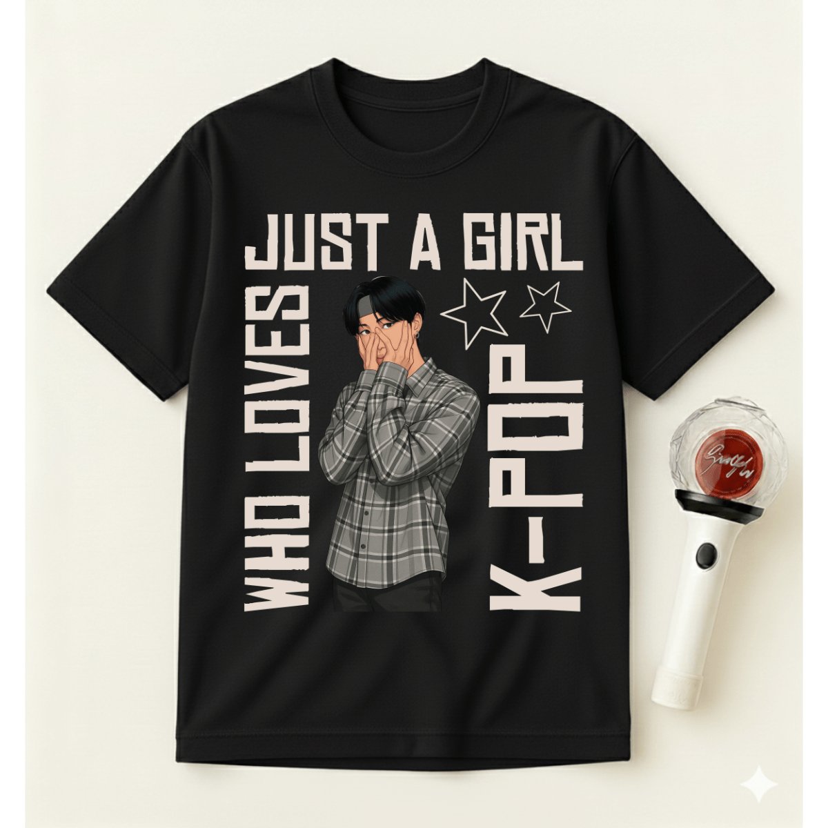 JUST A GIRL WHO LOVES K-POP T-SHIRT