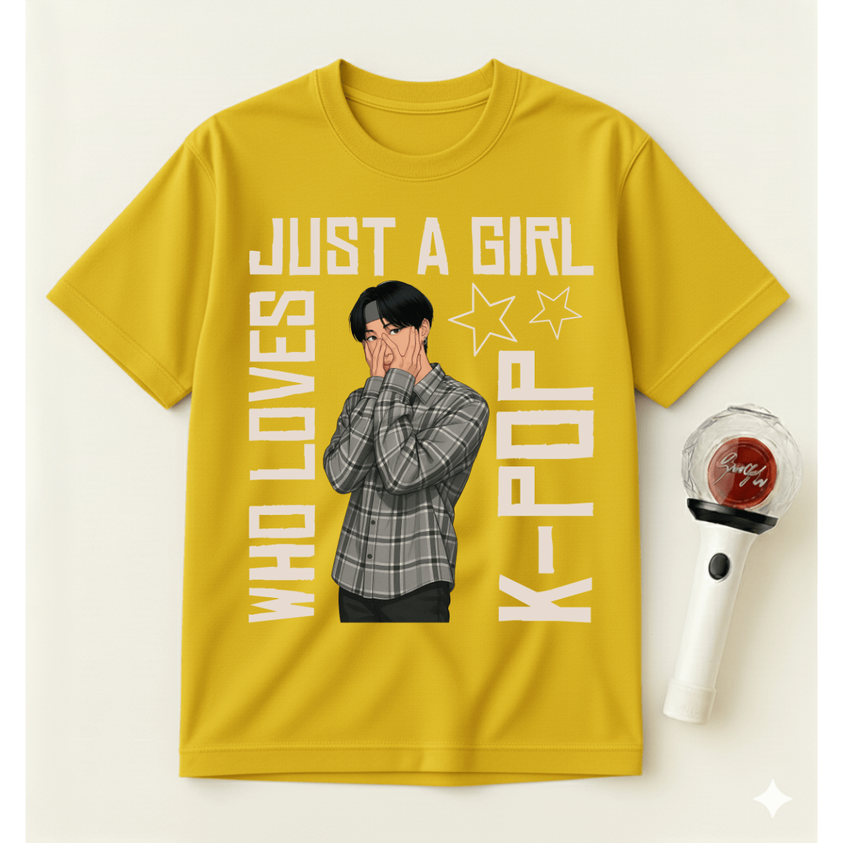 JUST A GIRL WHO LOVES K-POP T-SHIRT