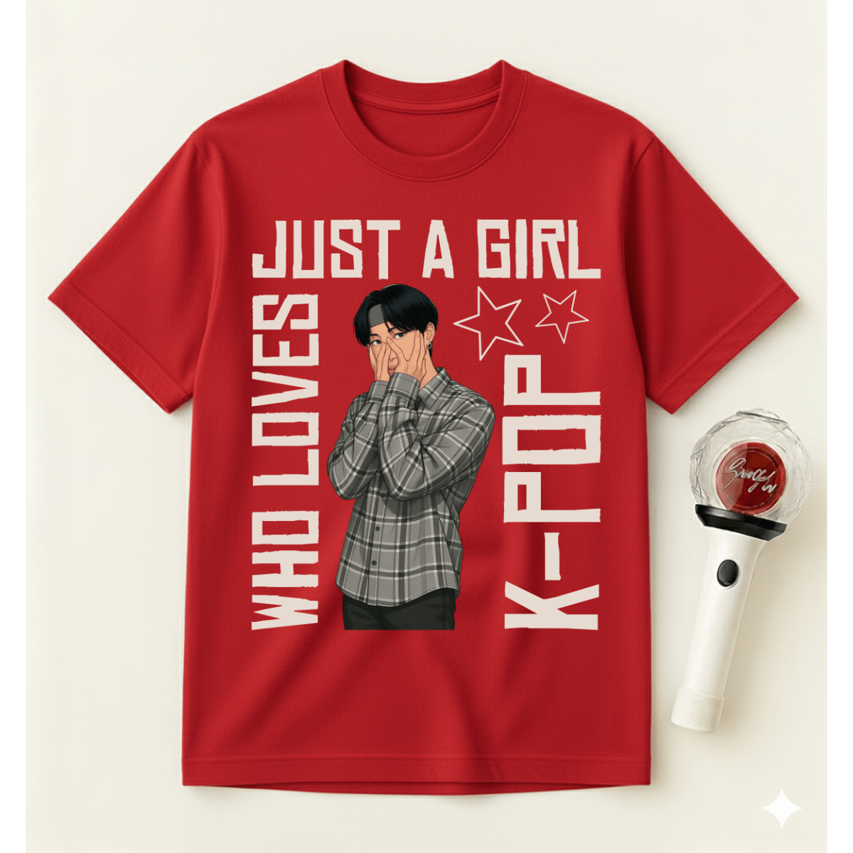 JUST A GIRL WHO LOVES K-POP T-SHIRT