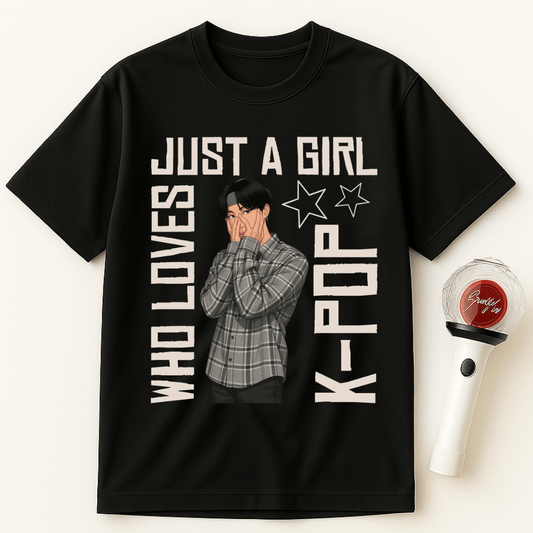 JUST A GIRL WHO LOVES K-POP UNISEX T-SHIRT