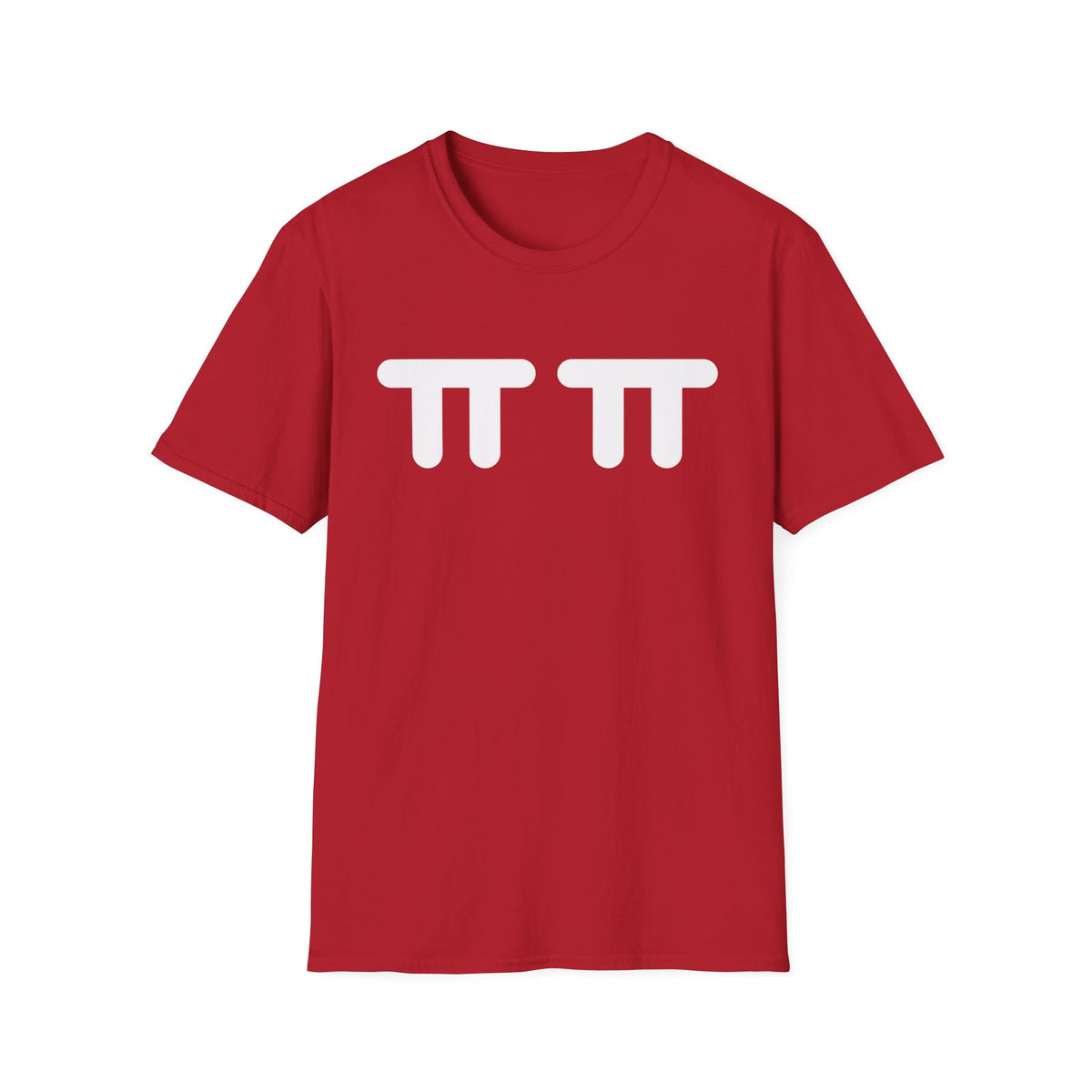Pi Symbol Graphic T-Shirt — Cute Double Pi Design