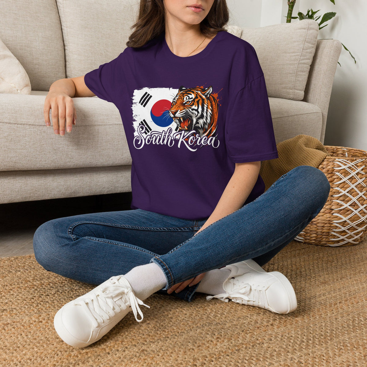 South Korea Tiger T-Shirt — Korean Flag Graphic Tee