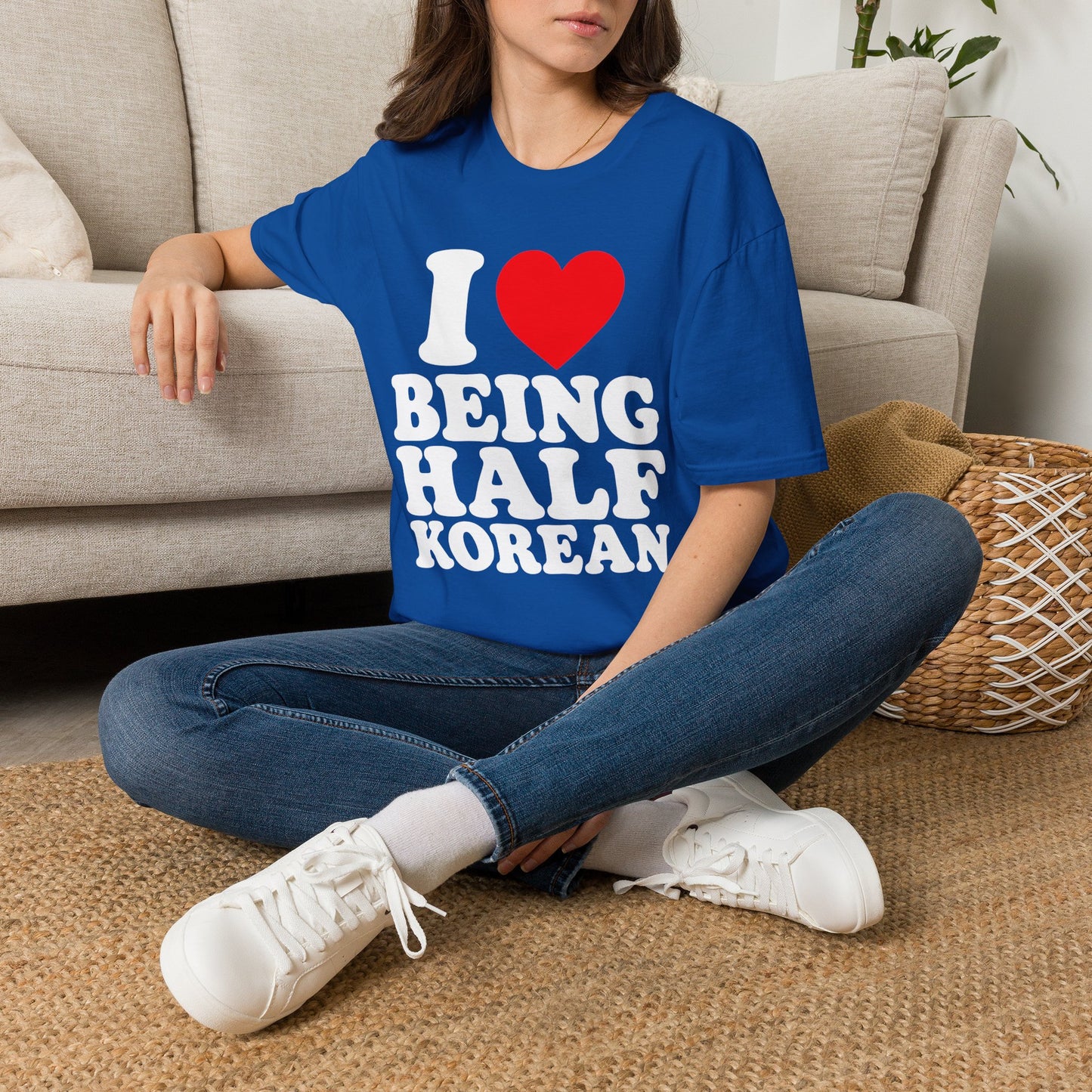 I LOVE BEING HALF KOREAN T-SHIRT
