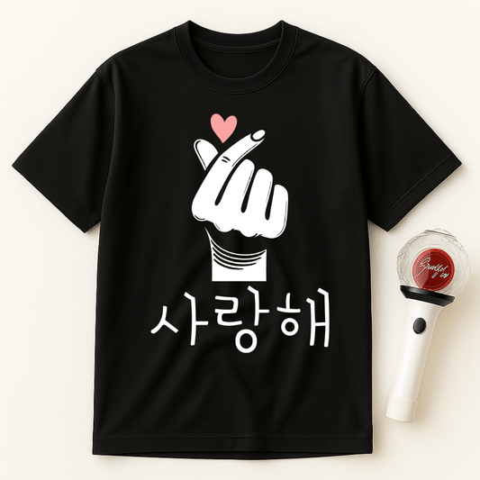 FINGER HEART SARANGHAE UNISEX T-SHIRT