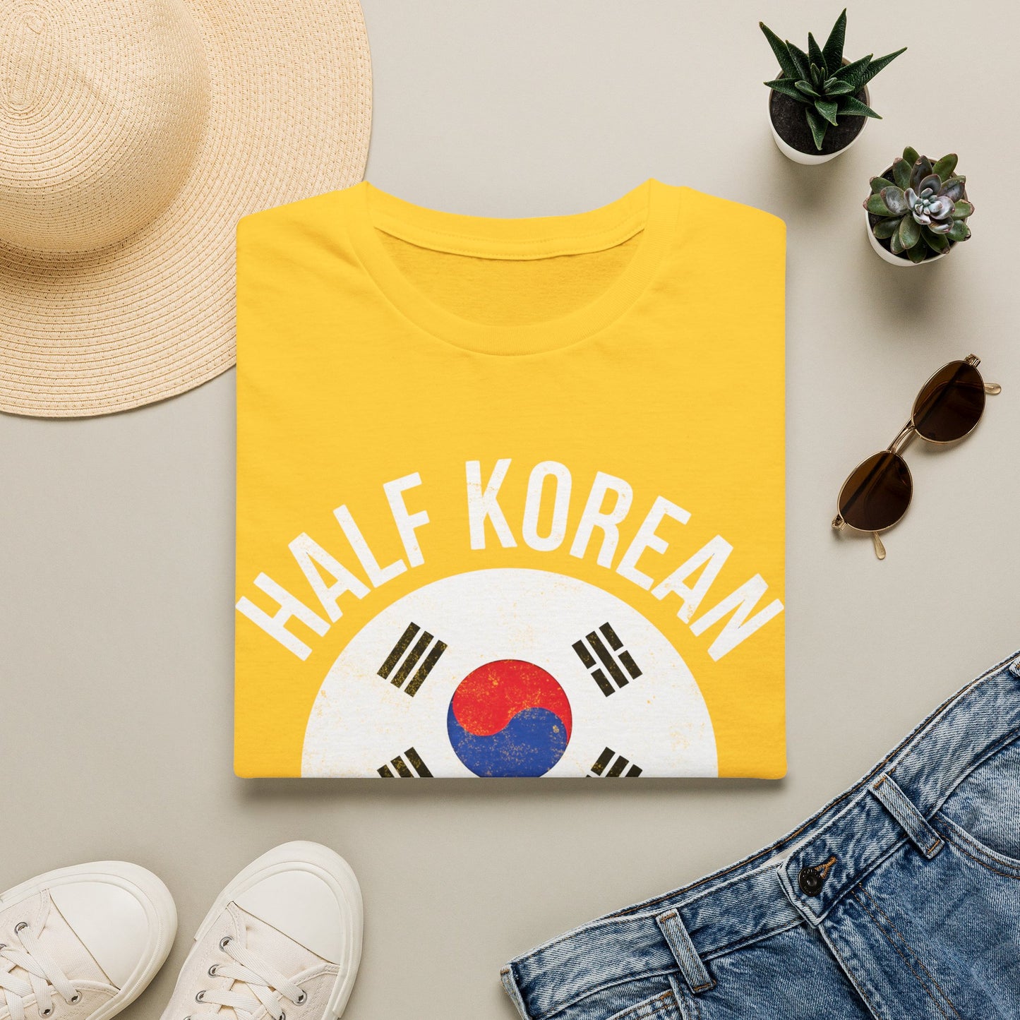 Half Korean T-Shirt — "Proud of Who I Am" Heritage Tee