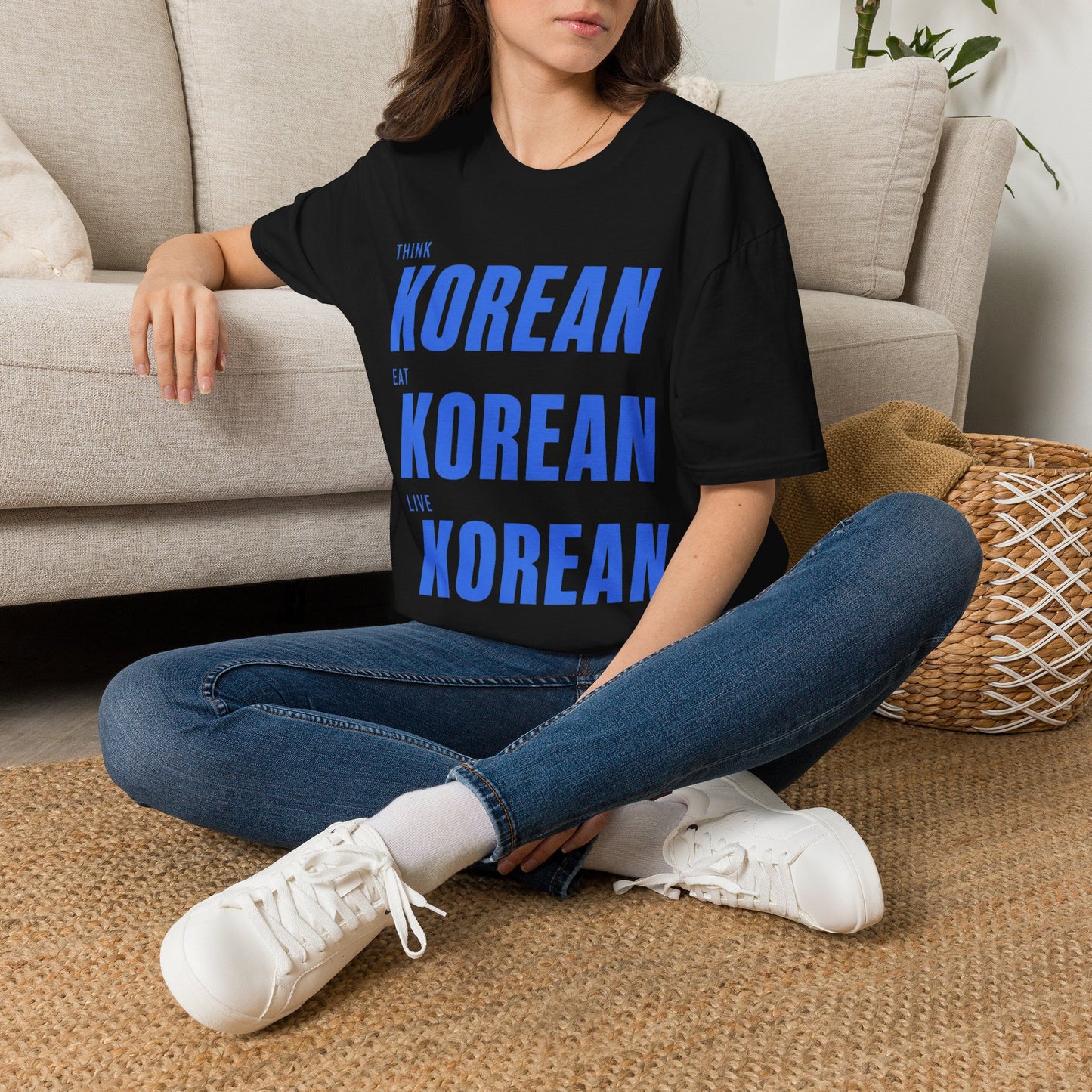 THINK EAT LIVE KOREAN T-SHIRT