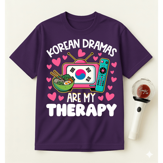 KOREAN DRAMAS ARE MY THERAPY T-SHIRT