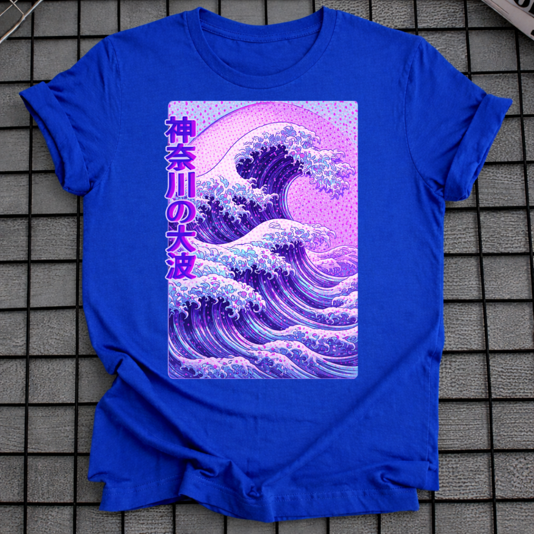 LILA GROSSE WELLE T-SHIRT