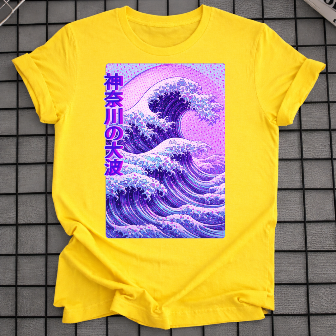 LILA GROSSE WELLE T-SHIRT