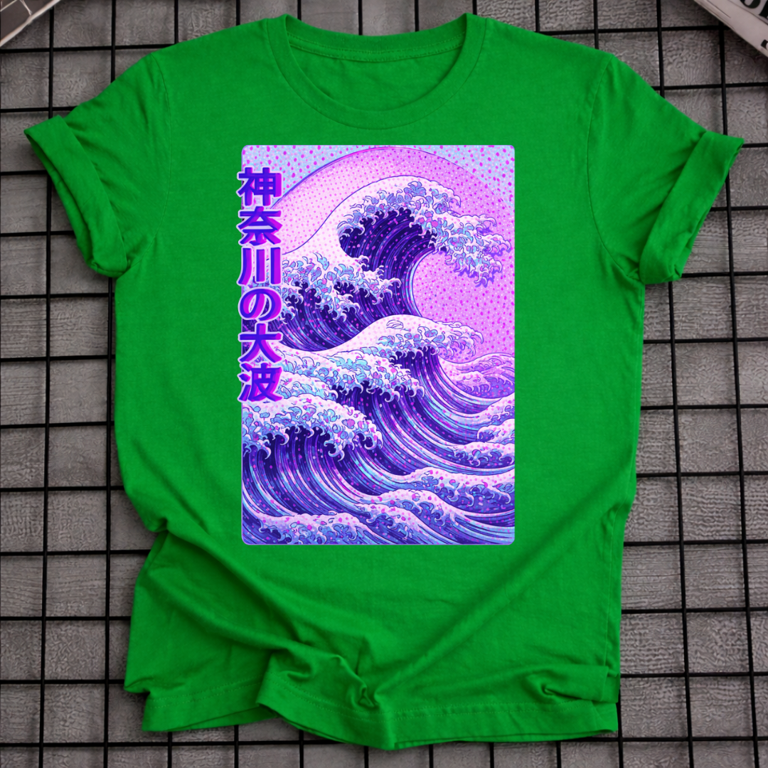 LILA GROSSE WELLE T-SHIRT