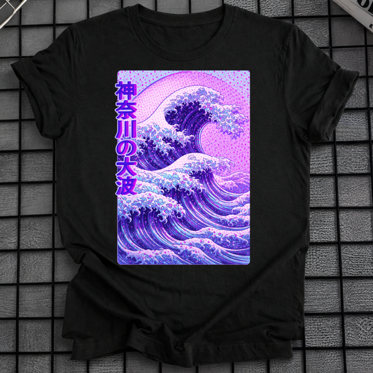 PURPLE GREAT WAVE T-SHIRT