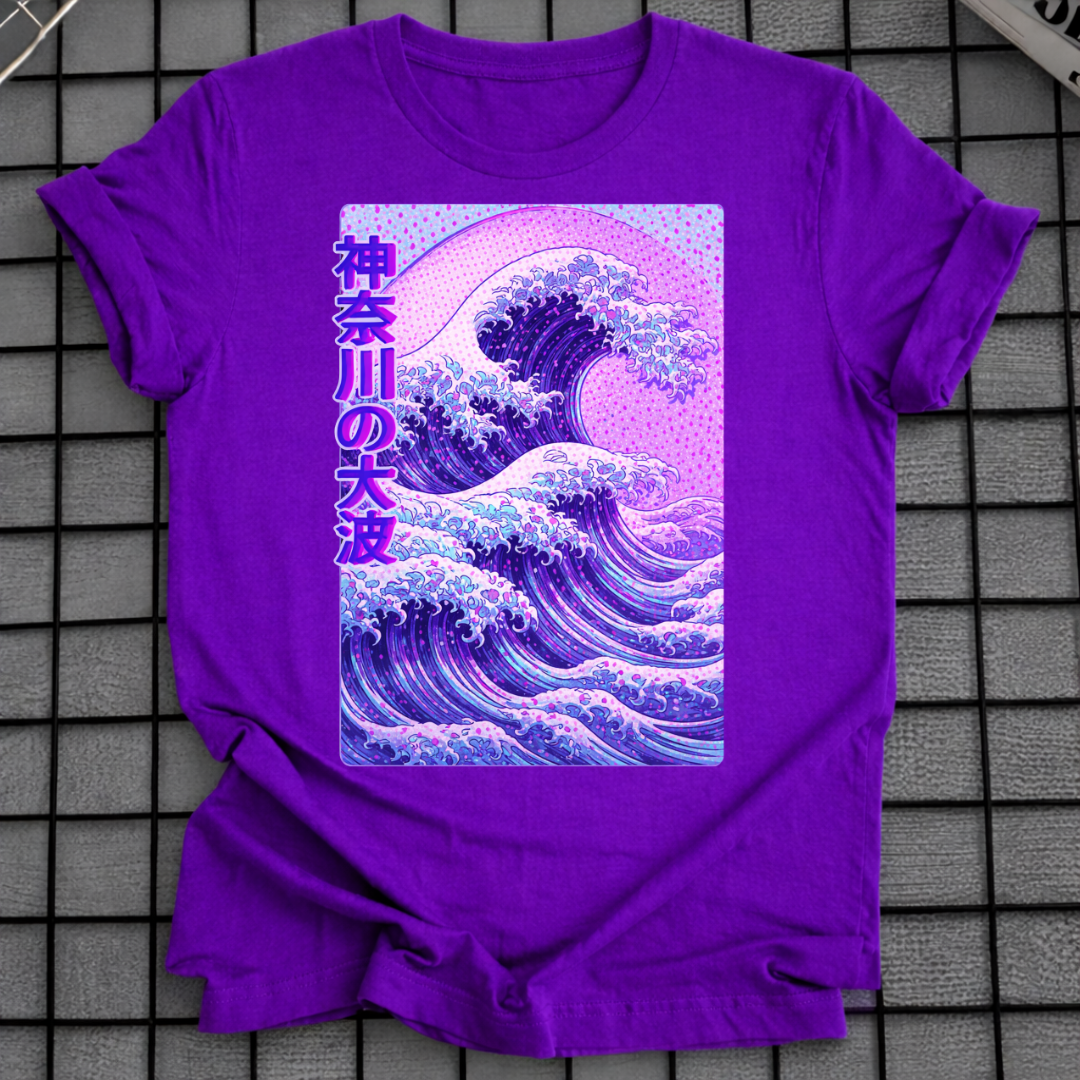 LILA GROSSE WELLE T-SHIRT