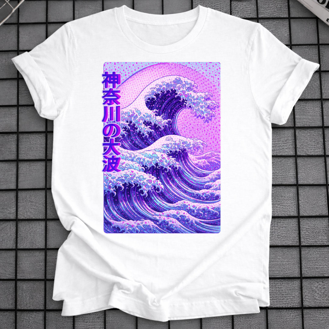 LILA GROSSE WELLE T-SHIRT