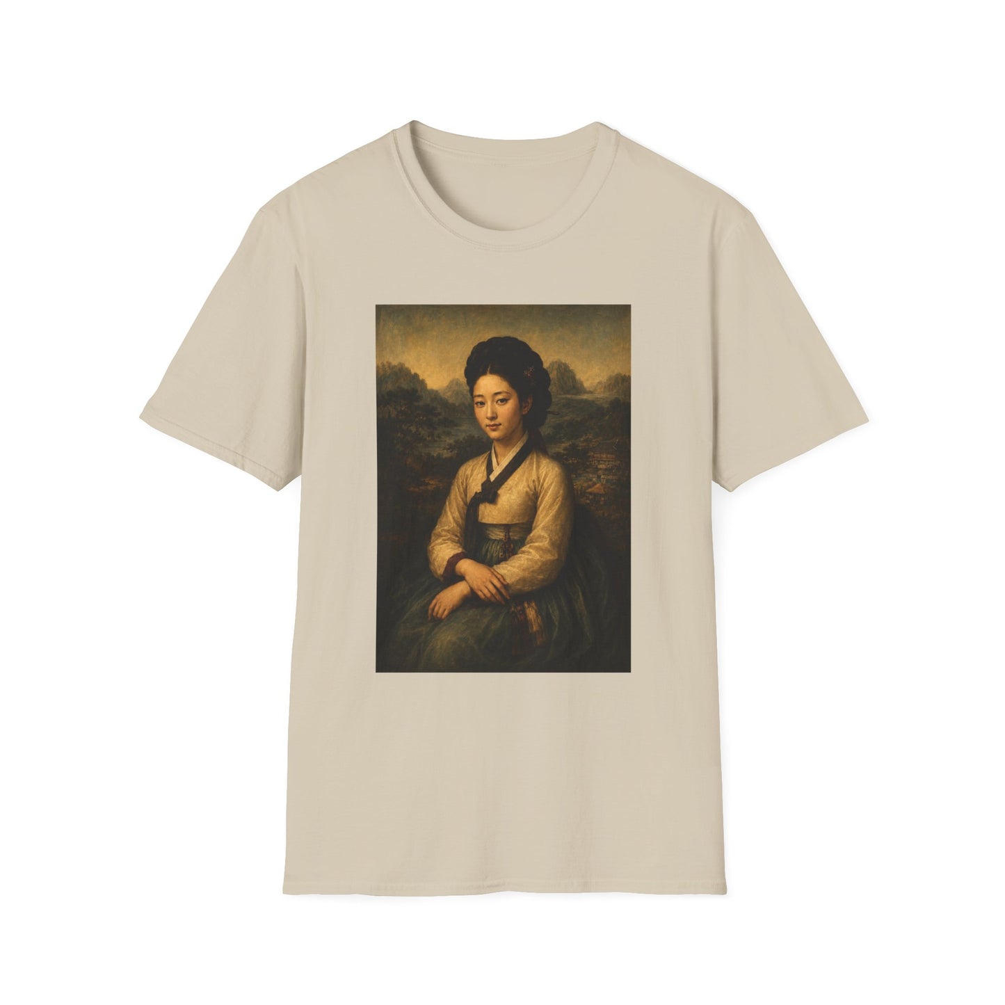Portrait Tee — Vintage Asian Woman Oil Painting Graphic T-Shirt