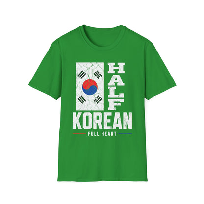 Half Korean T-Shirt — Korean Flag Heritage Pride Tee