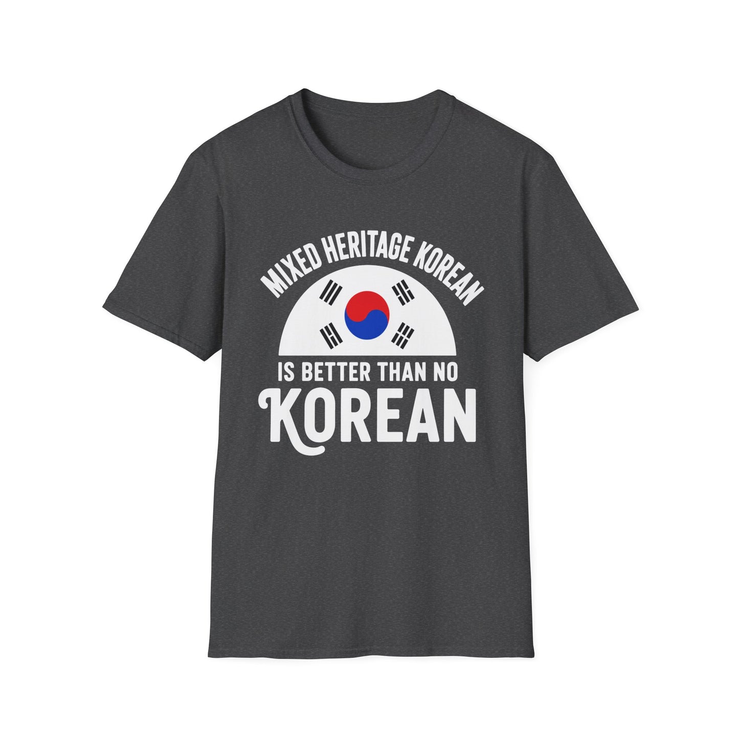 Korean Heritage T-Shirt — "Mixed Heritage Korean" Flag Design