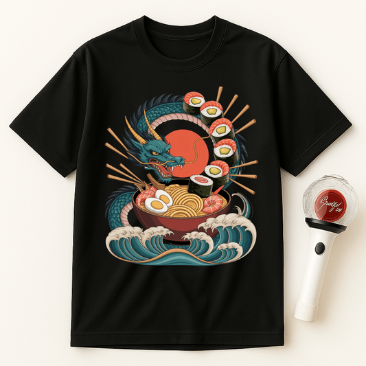 JAPANESE RAMEN DRAGON SUSHI UNISEX T-SHIRT