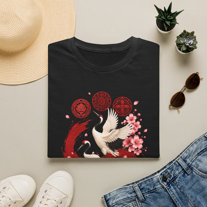 ARIRANG FLORAL CRANE T-SHIRT