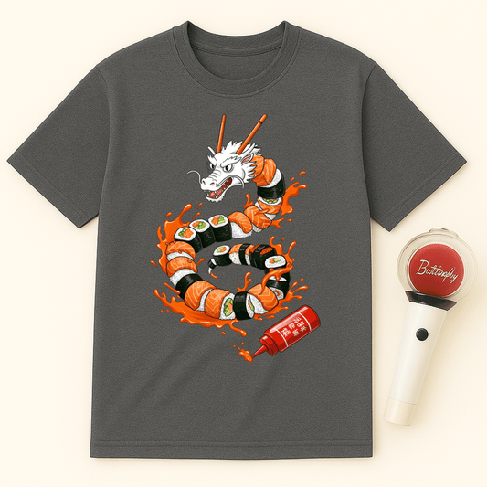 SUSHI DRAGON SRIRACHA ROLL UNISEX T-SHIRT