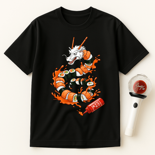SUSHI DRAGON SRIRACHA ROLL UNISEX T-SHIRT